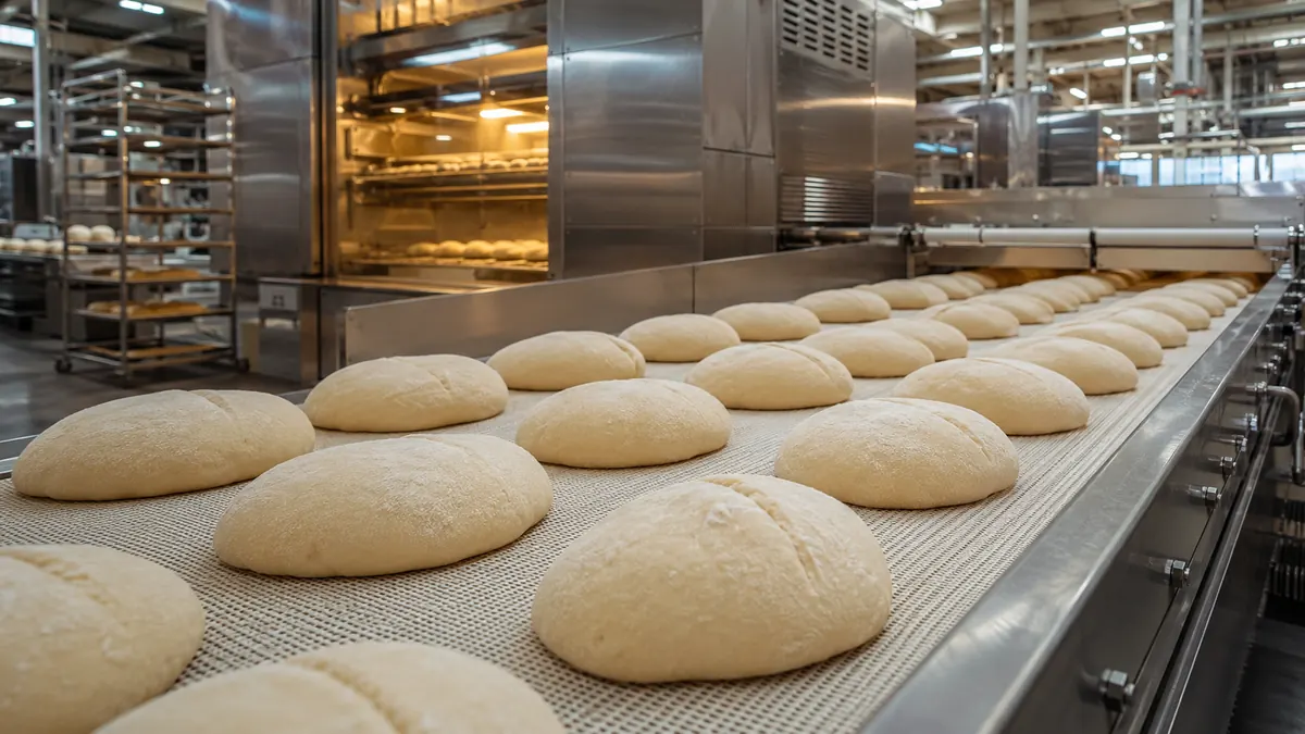 Linha de produção de pães